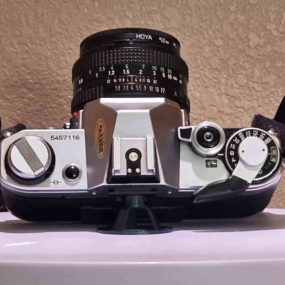 Canon AE-1 Film Camera Tested Working Canon FD 50mm f1.8 Lens Cover Tamrac Strap